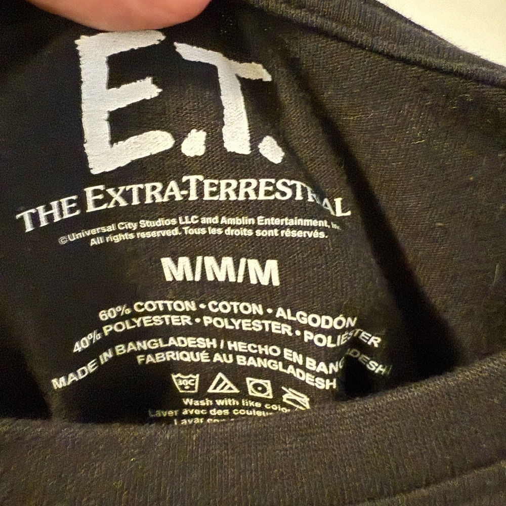 E.T. Black and Blue Graphic T-Shirt - Picture 5 of 5